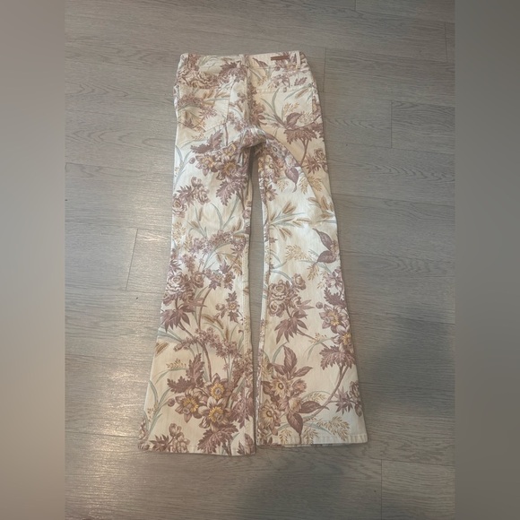 Anthropologie Jeans Womens 27 Pilcro Letterpress Floral Hi Rise Trouser Bootcut - Picture 5 of 5